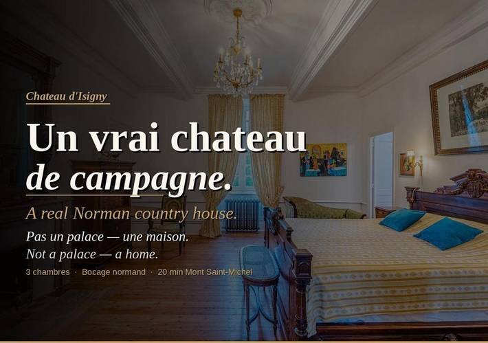 Chambre d’hôte pour 4 personnes, avec vue et jardin, animaux acceptés à Isigny-le-Buat - 3