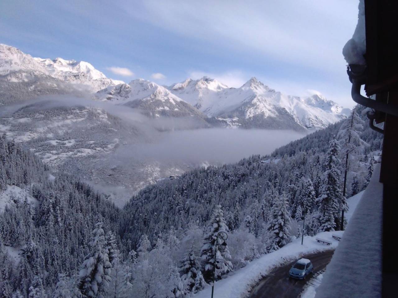 Apartamento entero, Apartamento 'Le Grand Argentier' con vistas a la montaña, balcón y Wi-Fi in Valfréjus, Modane
