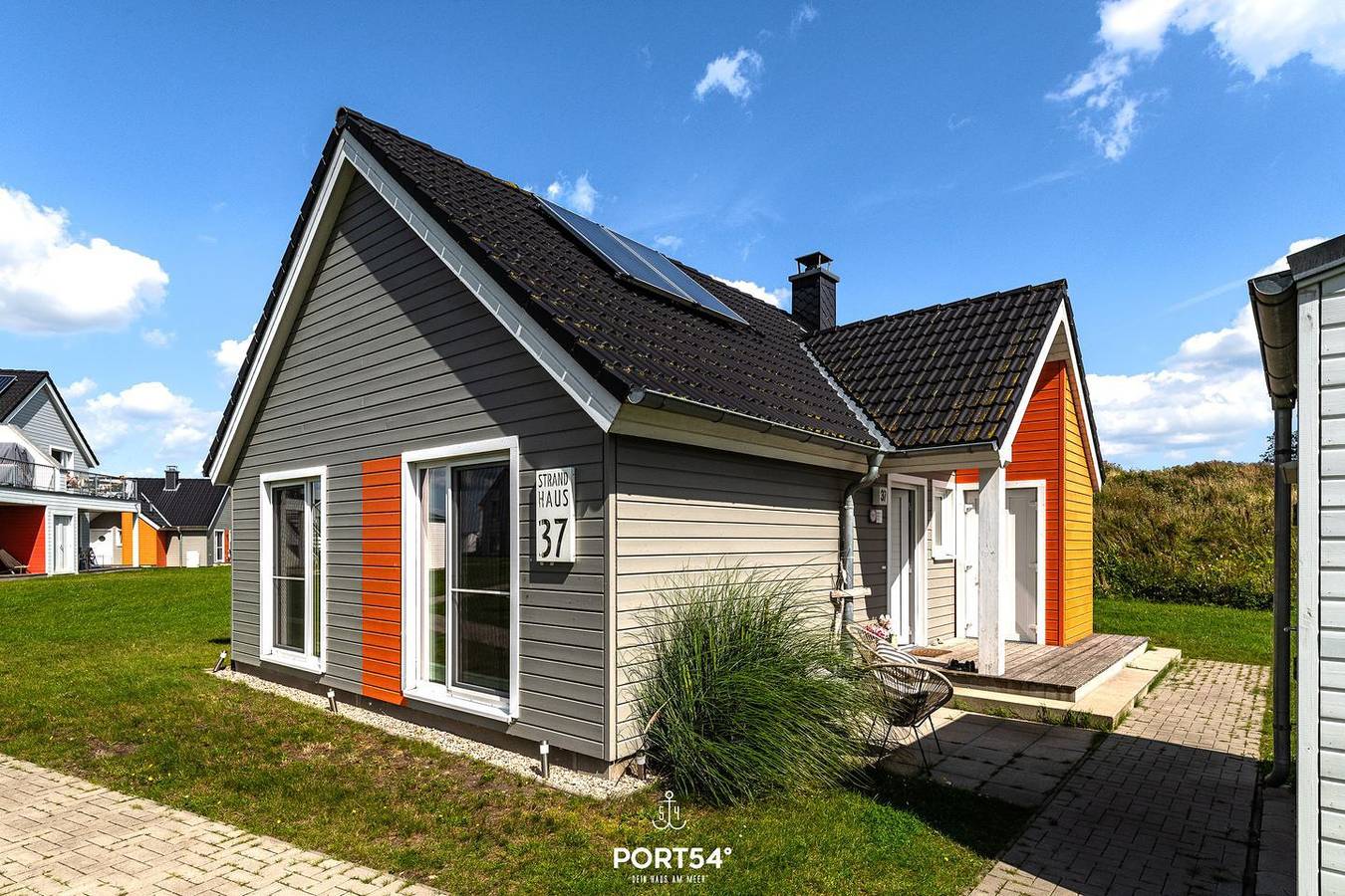 Strandhaus 37 - Infrarot-Sauna, Kamin, Badewanne, Terrasse, Garten in Olpenitz, Kappeln
