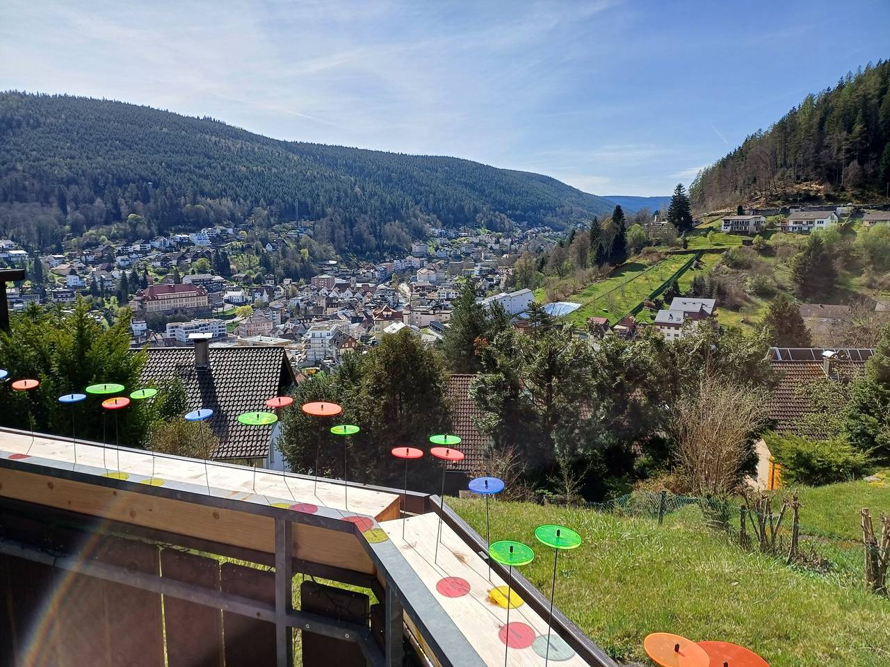 Ganze Wohnung, Ferienwohnung Panoramablick" mit Bergblick, Privatem Garten und Wlan in Bad Wildbad, Nordschwarzwald