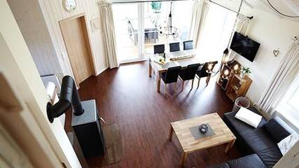 Ferienhaus mit Meerblick für 4 Personen, mit Sauna und Terrasse in Schashagen