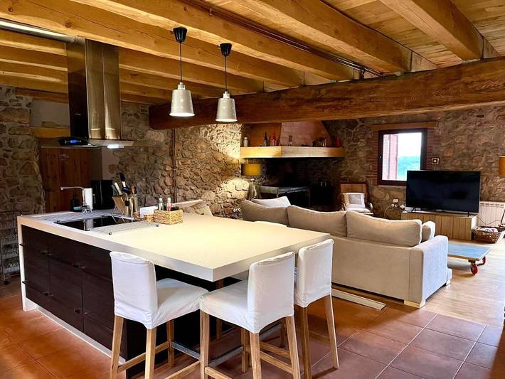 Casa rural para 8 personas, con vistas y jardín, Se admiten mascotas en Parque natural del Montseny - 4