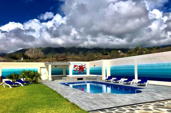 Casa rural para 8 personas, con piscina además de vistas y jardín en El Paso - 4