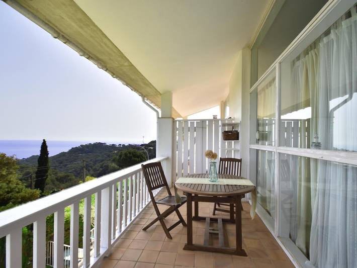 Appartement voor 2 personen, met terras en uitzicht op zee in Begur