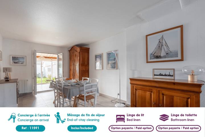 Location de vacances pour 6 personnes, avec jardin et terrasse, animaux acceptés à Saint-Clément-des-Baleines - 2