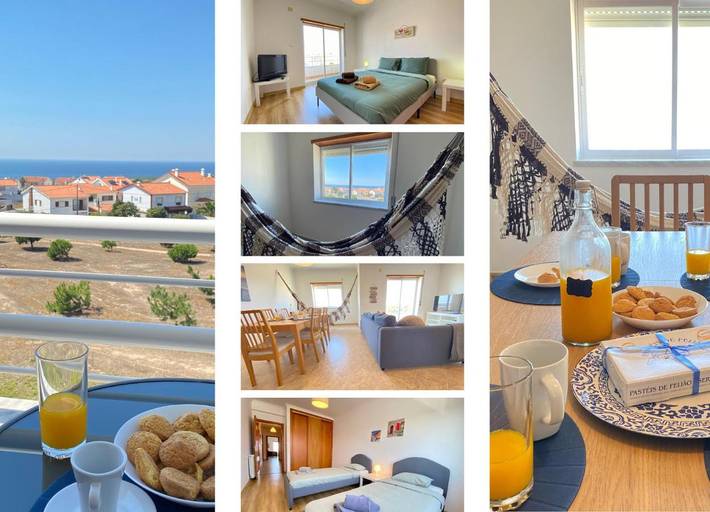 Apartamento de férias para 4 pessoas, com terraço e vista em Torres Vedras