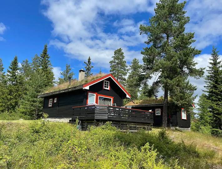Feriehus for 10 personer, med terrasse, barnevennlig i Hedmark