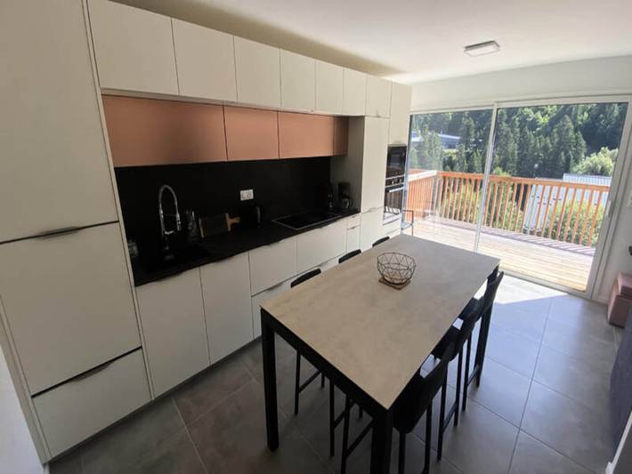 Gîte pour 9 personnes, avec terrasse à Laveissière