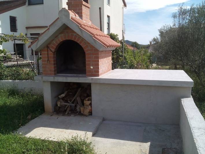Ferienhaus in Preko mit Meerblick, Terrasse, Klimaanlage, W-Lan (4571-1) in Plaža Jaz, Poljana