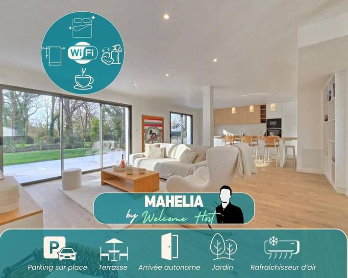 Gîte pour 8 personnes, avec Terrasse et Jardin à Le Hézo