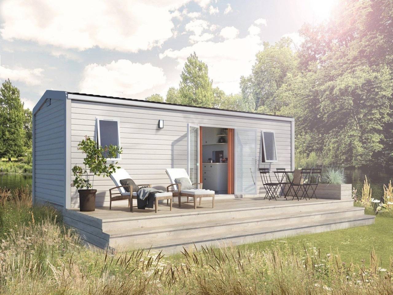Chalet am Campingplatz mit vielen Einrichtungen in Nordbrabant