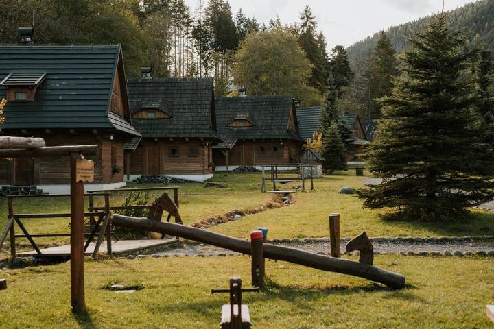 Aparthotel dla 6 osób, z widok i basen oraz ogród i sauna, zwierzęta dozwolone w Słowacja