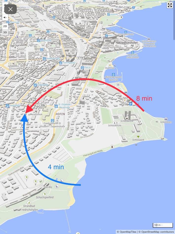 Ganze Wohnung, Apartment 'Am Bodensee- Zentrale' mit privatem Garten und Wlan in Friedrichshafen, Region Bodensee-Oberschwaben