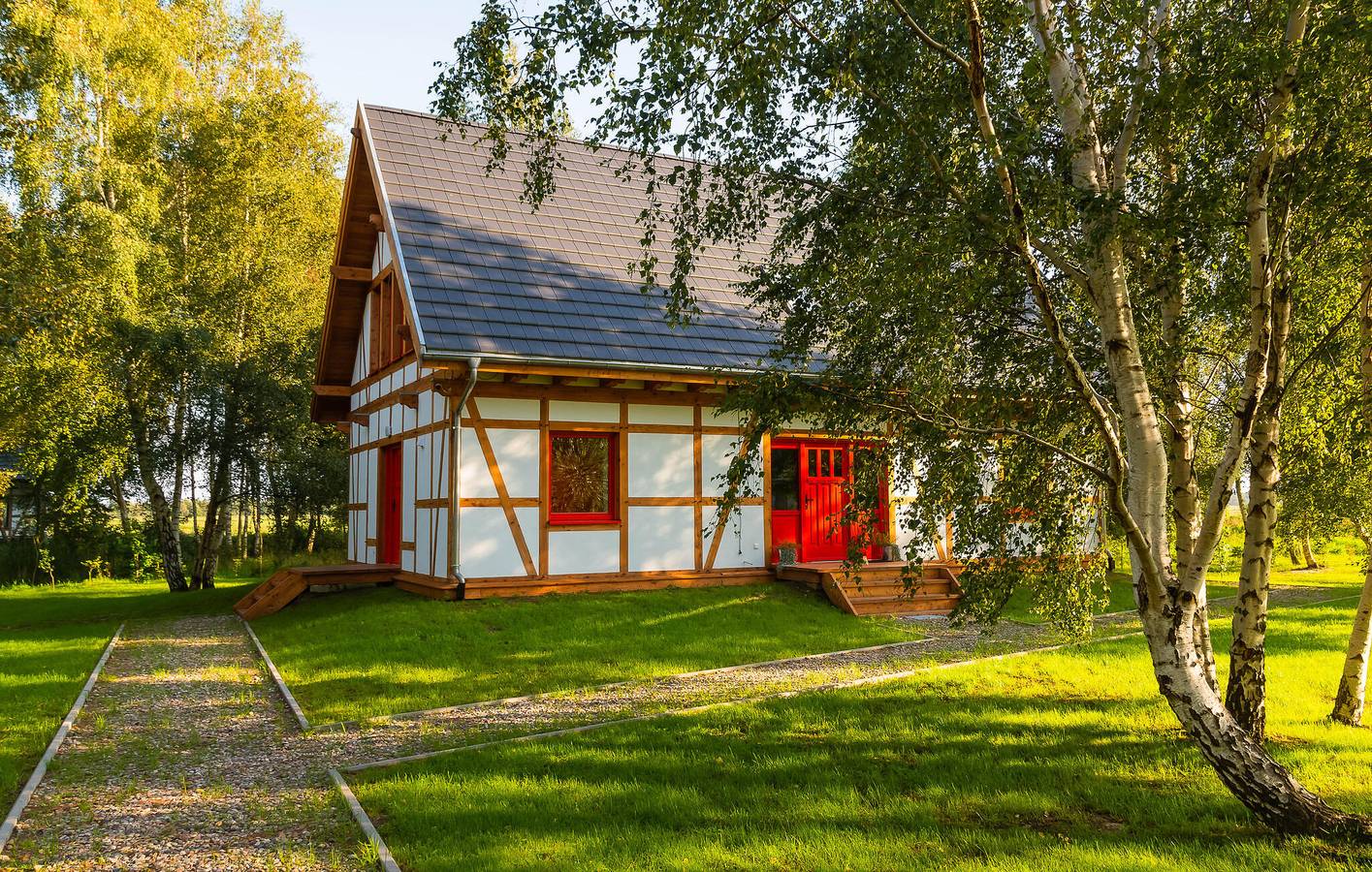 Ferienhaus für 5 Personen mit Garten in Rowy, Garder See (Polen)