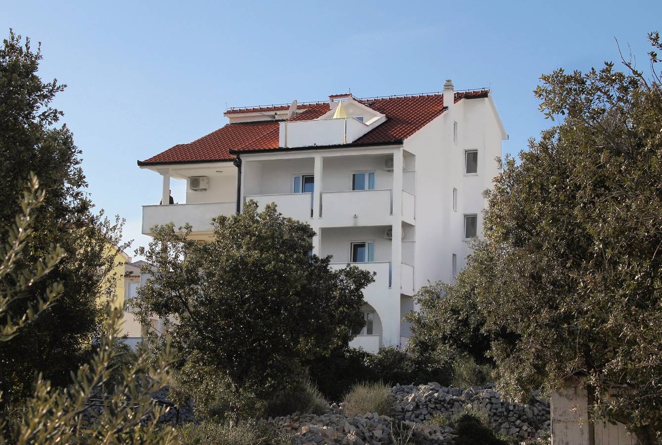 Cały apartament, Jednopokojowy apartament z tarasem i widokiem na morze Sevid, Trogir A-6024-c in Sevid, Żupania splicko-dalmatyńska