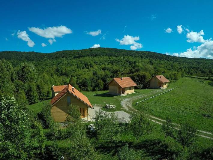 Ferienhaus für 5 Personen, mit Terrasse und Garten sowie Ausblick