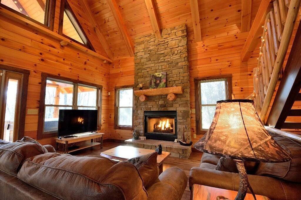 Kabine-Eigenes Badezimmer-Standard-Christine's Chalet in Hocking County