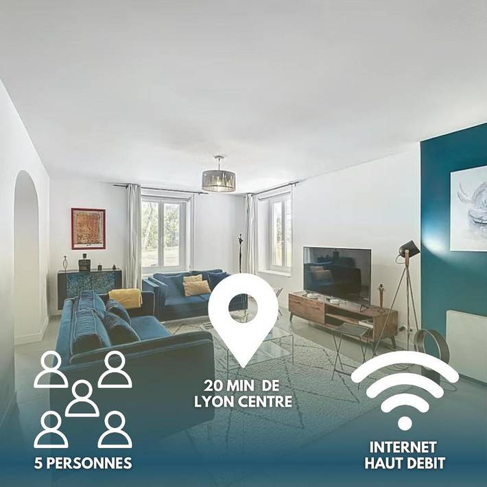 Location de vacances pour 5 personnes à Collonges-au-Mont-d'Or