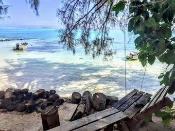 Gîte pour 4 personnes, avec jardin dans Mo'orea