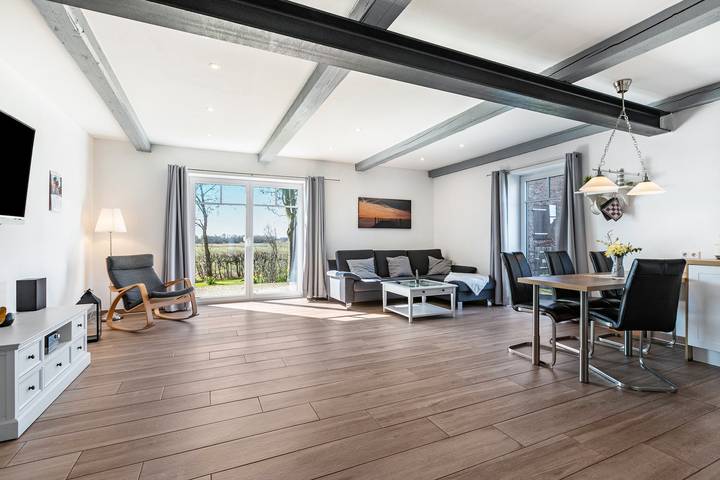 Ferienwohnung für 4 Personen, mit Seeblick und Garten in Pellworm