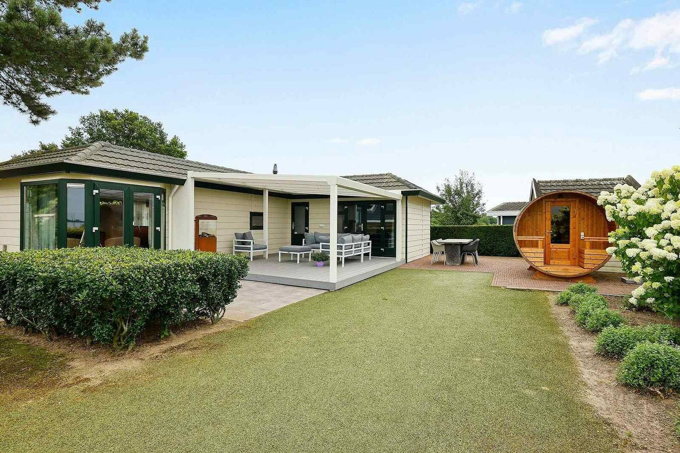 6 persoons chalet met een sauna op een vakantiepark In Nunspeet aan het Veluwemeer in Nunspeet, Veluwe