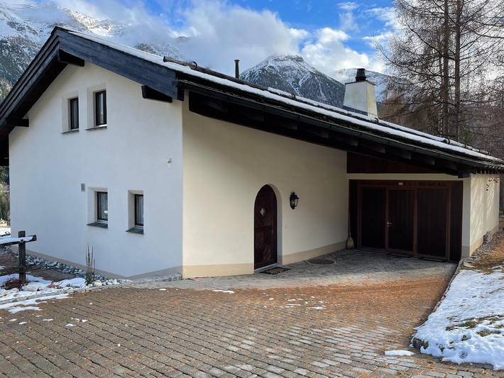 Ferienhaus für 2 Personen, mit Garten, mit Haustier im Engadin