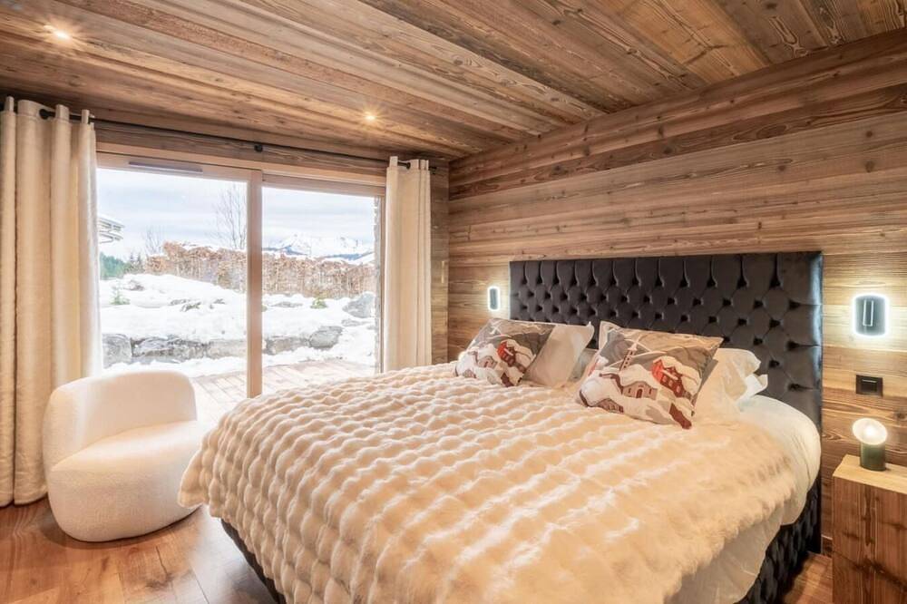 Landhaus, wifi, Erdgeschoss, sauna, balkon, parkmöglichkeiten, fernseher, schließfach für die skier in Les Gets, Les Portes du Soleil