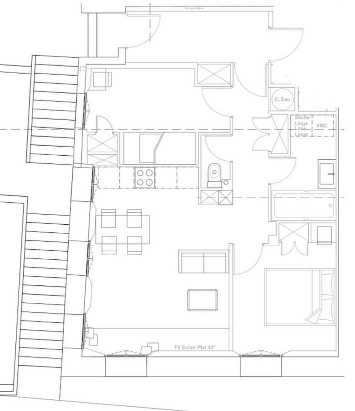 Gîte pour 2 personnes, avec terrasse dans Station De Saint Veran - 2