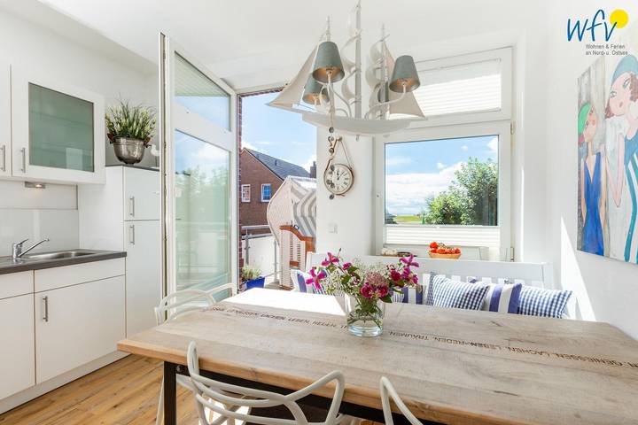 Apartamento entero, Luxuriöse Ferienwohnung Backboard auf Juist mit Meerblick und Balkon in Juist