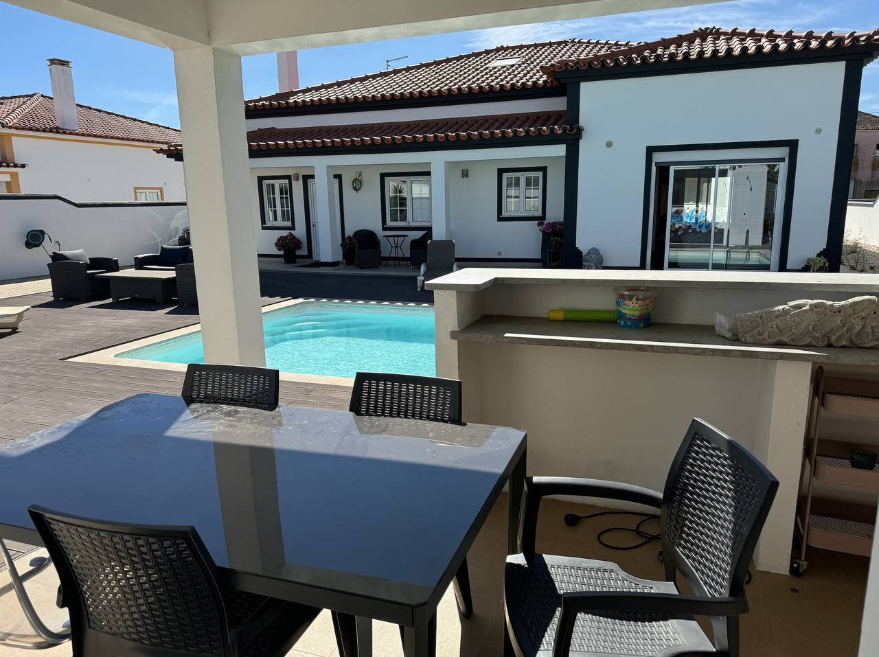Villa para 8 pessoas com varanda/terraço in Salvaterra de Magos e Foros de Salvaterra, Distrito de Santarém