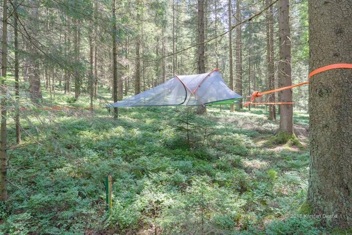 Zelt für 2 Personen, mit Terrasse und Ausblick sowie Garten in Bayern - 3
