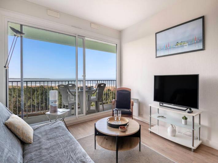 Gîte pour 4 personnes, avec balcon dans Plage de l'Ermitage