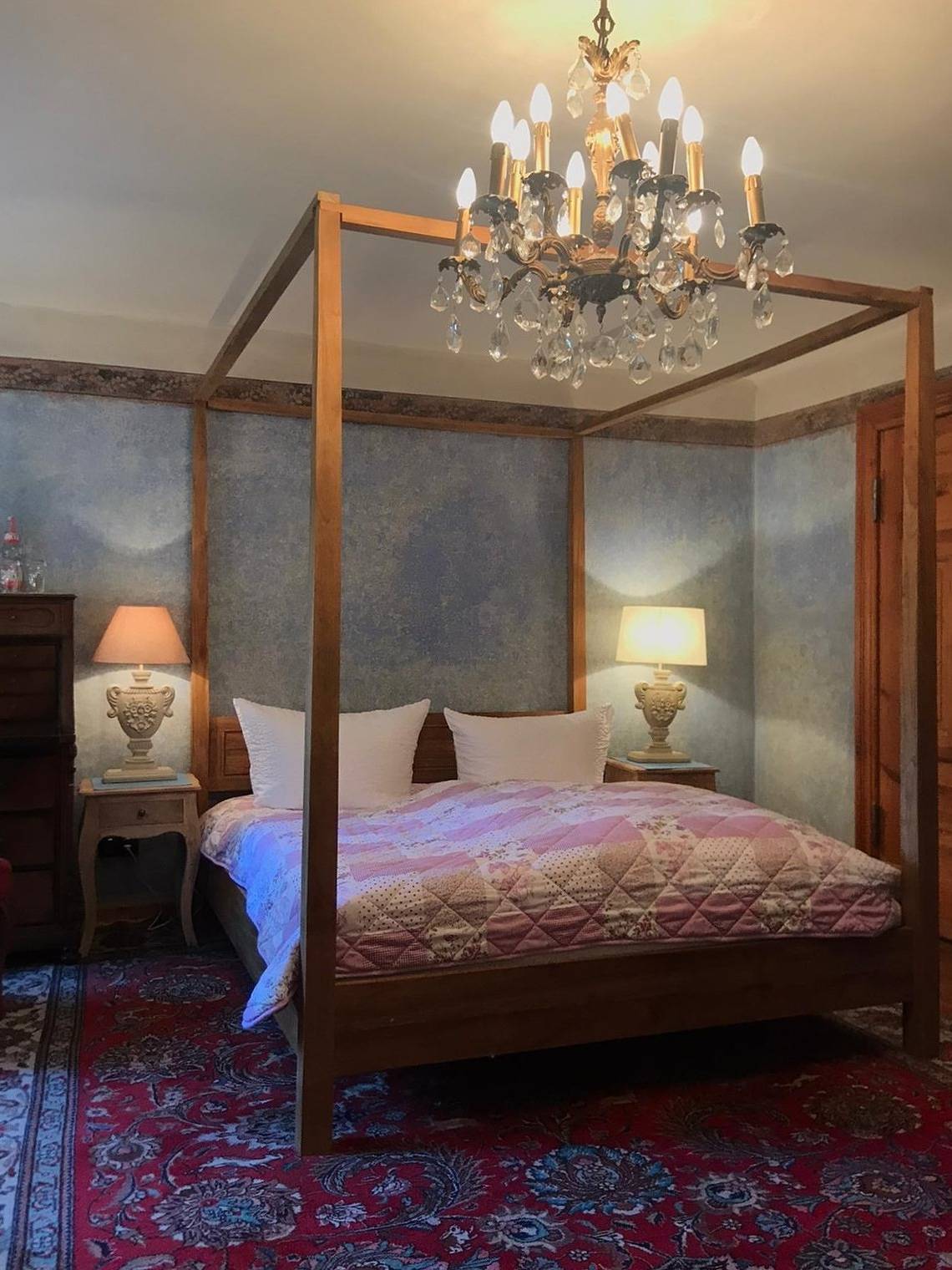 Blaues Zimmer - Schlossblick in Nuthe-Urstromtal, Teltow-Fläming