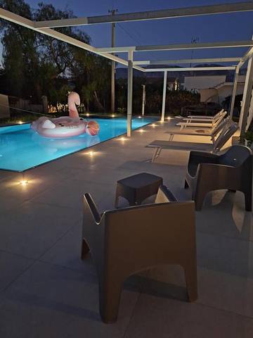 Ferienhaus für 3 Personen, mit Garten und Pool sowie Ausblick auf Sizilien