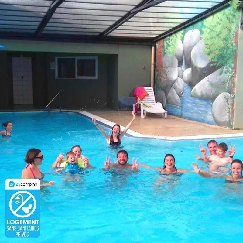 Zecamping 3* piscine chauffée roulotte 2 pers in Huelgoat, Châteaulin und Umgebung