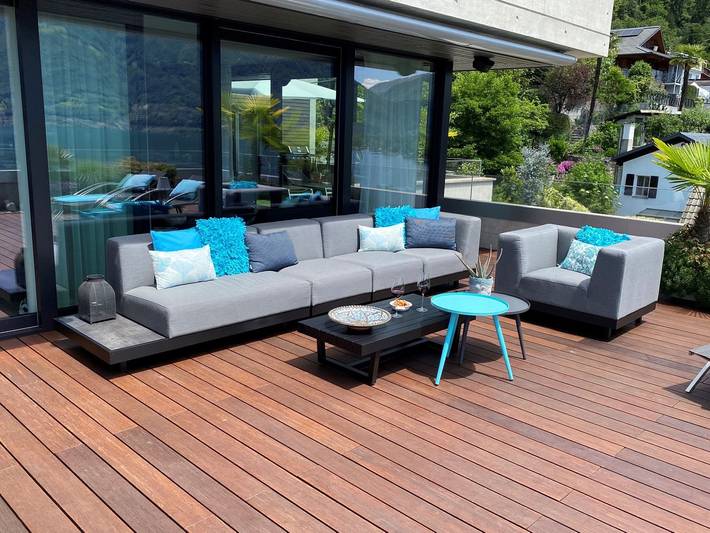 Appartement entier, Appartement de vacances pour 4 personnes avec terrasse in Minusio, Alpes tessinoises