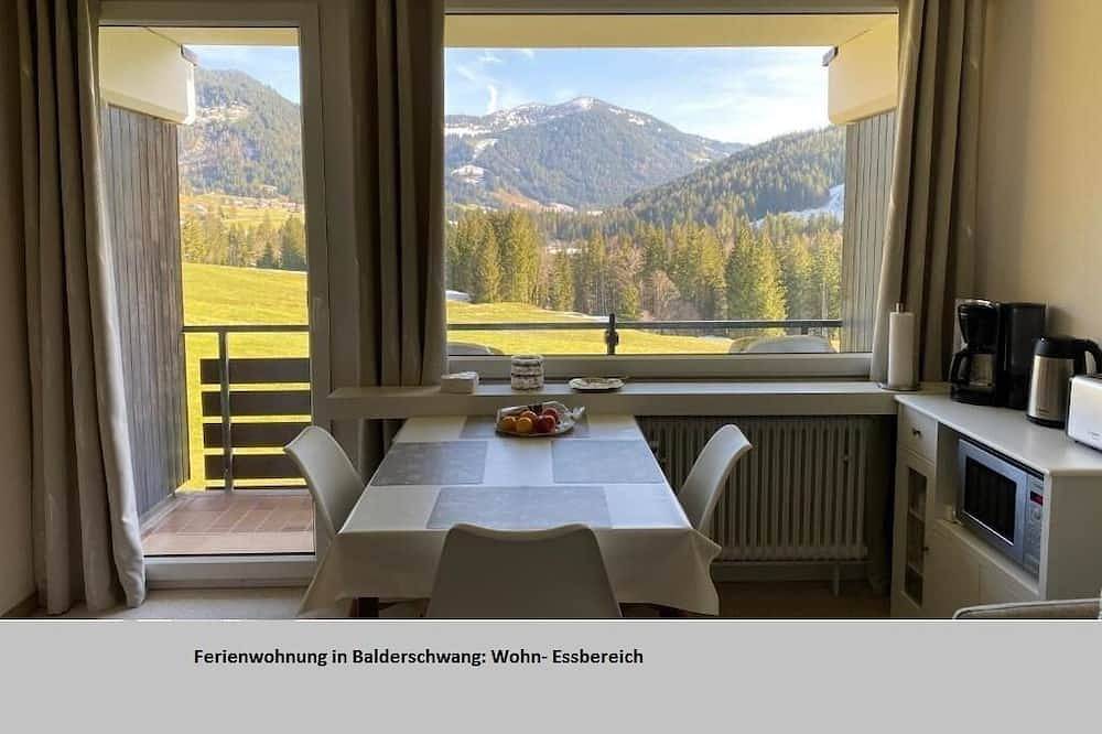 Geheel appartement, 1-room apartment with mountain view on the ski slope with Wifi, Netflix, Prime in Balderschwang, Zwaben (Bayern)