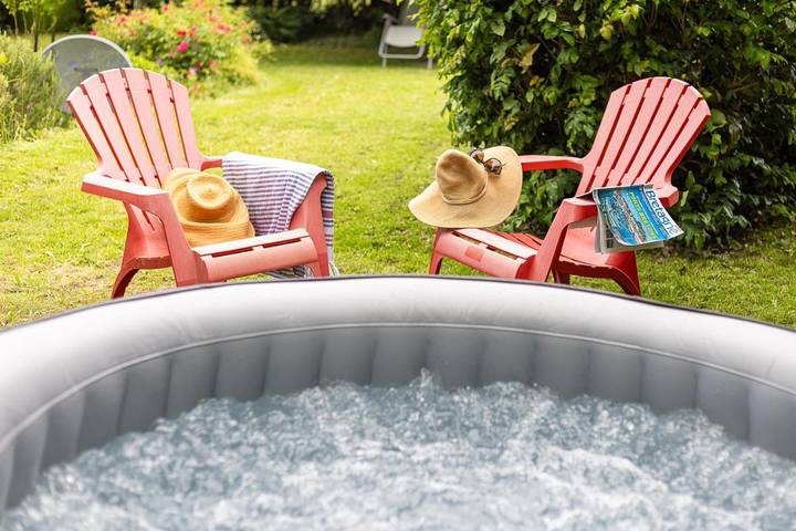 Maison de vacances pour 4 personnes, avec Jacuzzi ainsi que Terrasse et Jardin