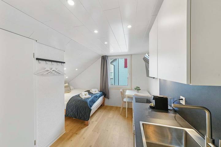 Ganze Wohnung, Book2stay: Gemütliches Studio mit Kochzeile und Waschmaschine in Herisau, Zürich Voralpen