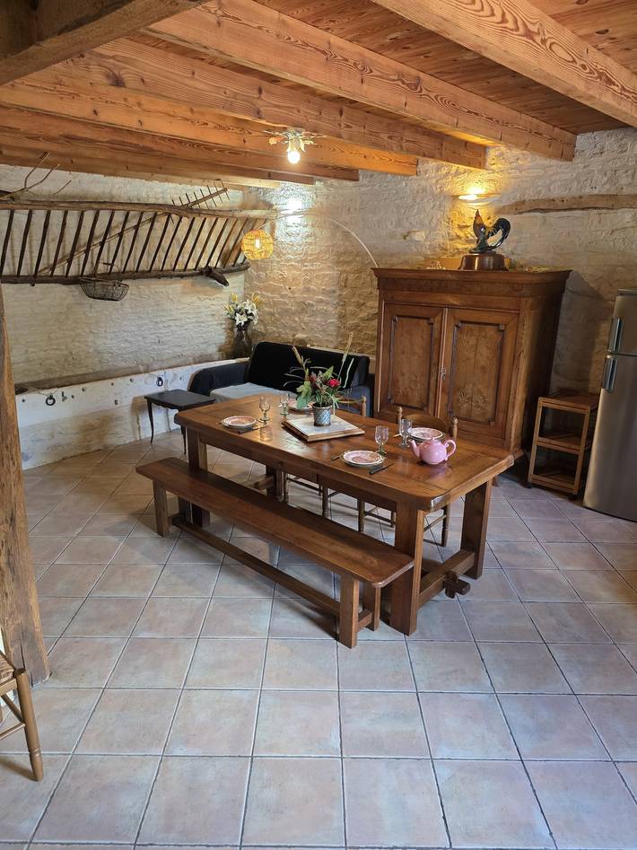 Gîte pour 4 personnes, avec terrasse, animaux acceptés au Parc Naturel Régional du Marais poitevin