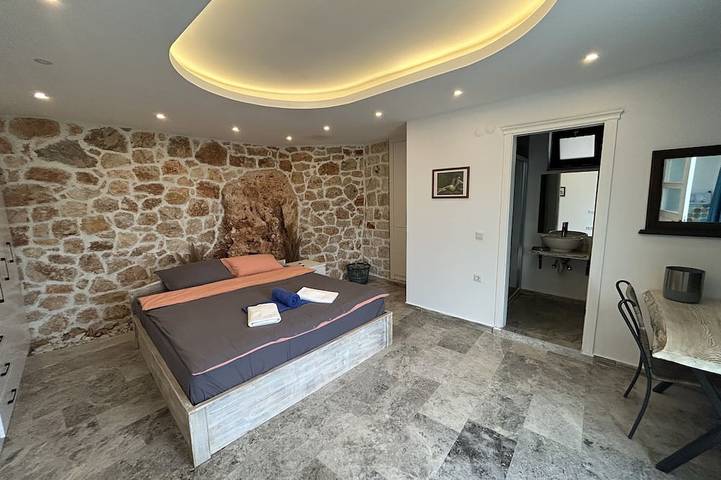 2-Schlafzimmer-Villa mit privatem Pool und großartiger Aussicht in Kaş, Provinz Antalya