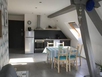 Gîte pour 5 personnes, avec piscine et balcon à Lohr (homonymie)