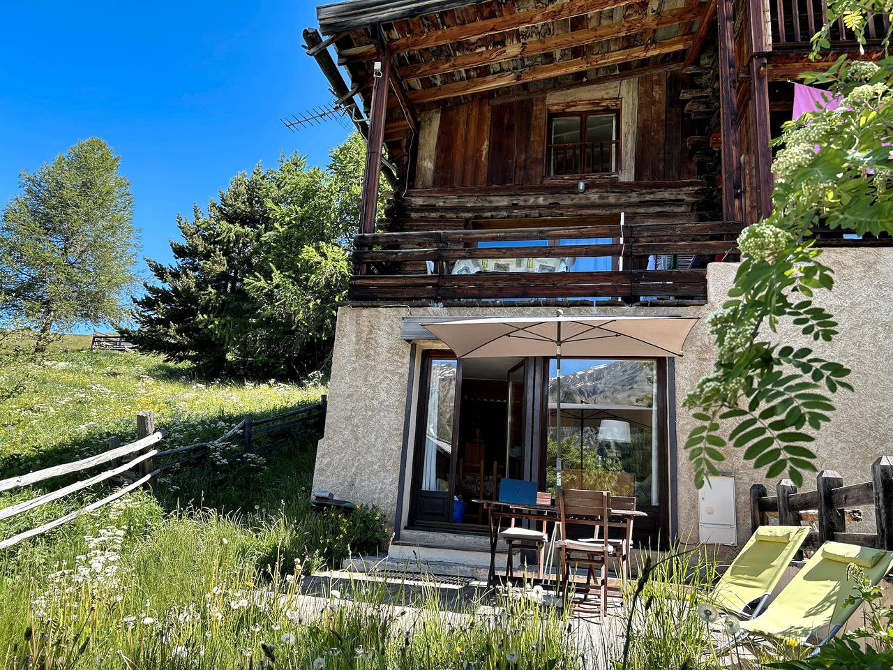 Estudio entero, Estudio Jouve terraza jardín in Saint-Véran, Queyras