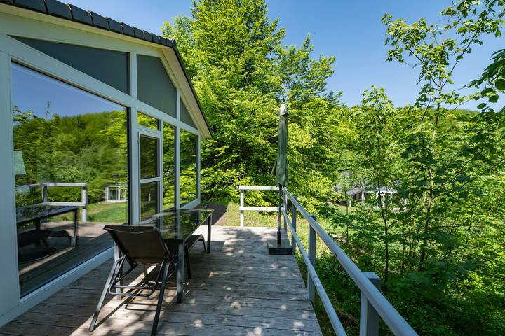 Ferienhaus für 5 Personen, mit Garten und Pool sowie Sauna und Ausblick in Thüringen