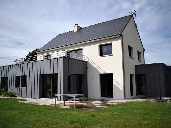 Maison de vacances pour 10 personnes, avec Balcon et Balcon/Terrasse ainsi que Terrasse et Jardin dans Île-Grande