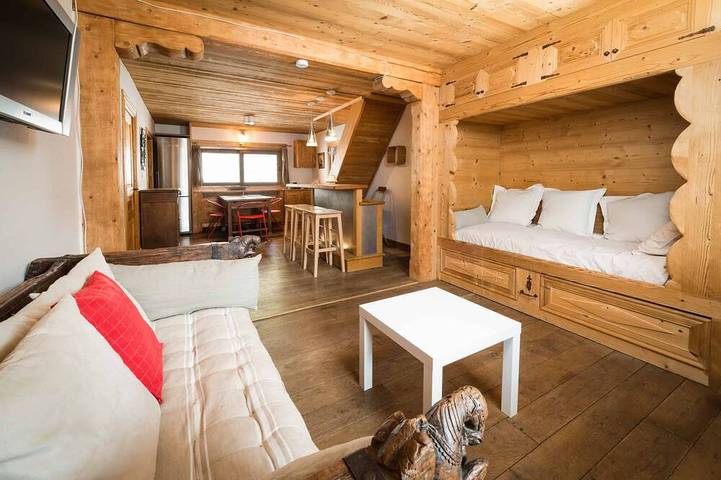 Location de vacances pour 6 personnes, avec balcon et sauna dans Méribel