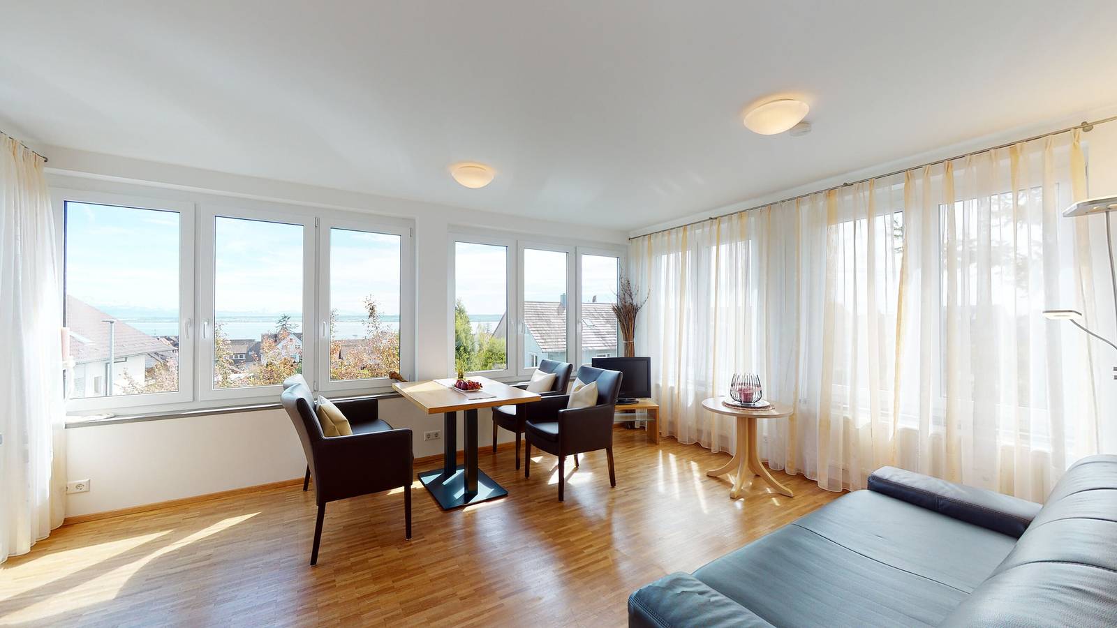 Ganze Wohnung, Ferienwohnung '101' mit Gemeinschaftsgarten, Wi-Fi und Klimaanlage in Hagnau am Bodensee, Region Bodensee-Oberschwaben