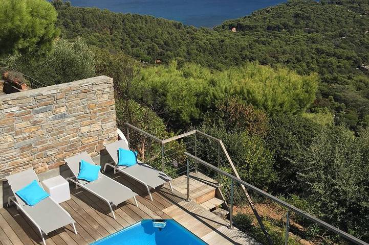 Maison de vacances pour 6 personnes, avec balcon et jardin dans Cap Bénat