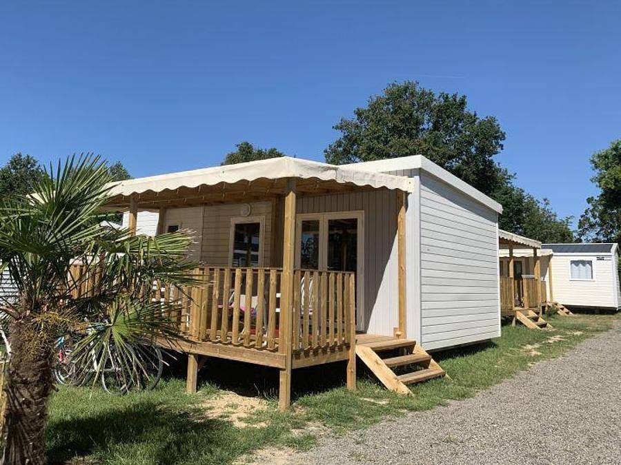Camping Les Ecureuils - Mobilheim 6 personen - C- Mobilheim Caraïbes 2 Zimmer in La Bernerie-en-Retz, Côte de Jade