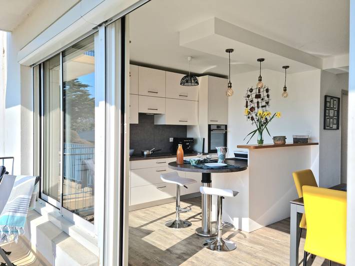 Gîte pour 5 personnes, avec terrasse, animaux acceptés dans Plage Pors Termen Trebeurden - 3